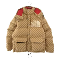 GUCCI (グッチ) 22SS×THE NORTH FACE DOWN JACKET BROWN ザノースフェイス GGキャンバス ダウンジャケット ベージュ 670766のサムネイル