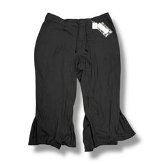 S'YTE Tencel Vieira Back Flare Seam Crow Pants カラスパンツ イージーパンツ サイト ヨウジヤマモト US-P87-214 ブラック 3 90420A0