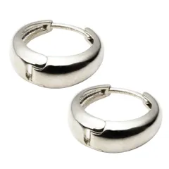 【B：シルバー×ピアス】[Cream dot. クリームドット公式] ピアス レディース フープ 金属アレルギー ニッケルフリー キャッチレス 小ぶり 中折れ バイカラー コンビカラー マット 艶消し 上品