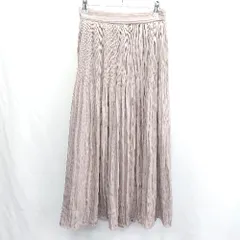 ◇ Θ PROPORTION BODY DRESSING プリーツ加工 ロング フレアー スカート サイズM グレー系 レディース E  【1501160042125】