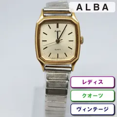 稼働品》80年製オールドSEIKO諏訪シャリオ高グレードクォーツ タンク-