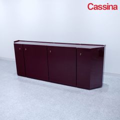 【展示品】Cassina カッシーナ BRAMANTE ブラマンテ キャビネット バーガンディ 高濱 和秀 定価187万