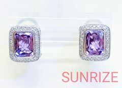 K18WG アメジスト ダイヤモンド デザイン ピアス【No.113】 - メルカリ