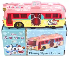 【中古】トミカ ディズニーリゾートクルーザー スノースノー2018Ver.(ペールオレンジ×ピンク) 「トミカ」 東京ディズニーリゾート限定
