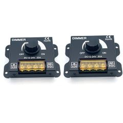 調光器 スイッチ LED テープライト DC12-24V 30A 照明調光 コントローラー 電球 スポットライト 2個