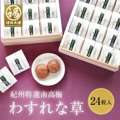 最高級紀州南高梅 はちみつ梅 ギフト 「わすれな草 24粒」