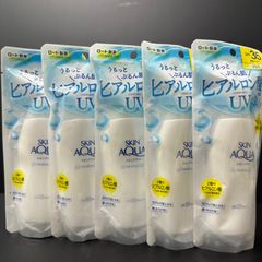 【再入荷】SKIN AQUA ヒアルロン酸配合 モイスチャーUVジェル ５本セット