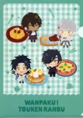 【中古】クリアファイル 集合(グリーン) A4クリアファイル 「ココス×わんぱく!刀剣乱舞 ココに集まれ!みんなでもぐもぐ キャンペーン」 対象メニュー注文特典 第2弾