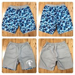 ★リバーシブル★ ABC camo Blue ハーフパンツ Mサイズ a bathing ape BAPE shorts エイプ ベイプ アベイシングエイプ ABCカモ