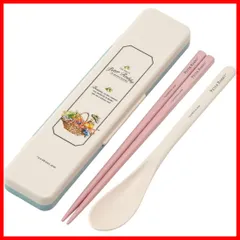 【特価セール】抗菌加工 お弁当 18cm 大人用 コンビセット シリコンクッション付きで音がならない スプーン 日本製 箸 ピーターラビット スケーター(Skater) CCS3SAAG-A