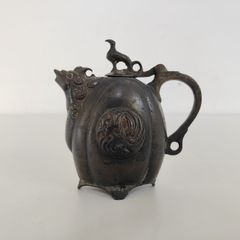 〇龍文堂 古銅 水滴 置物 レトロ アンティーク 古美術品