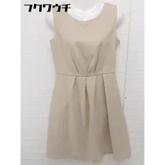 ◇ any SiS エニィスィス サイドジップ ノースリーブ 膝丈 ワンピース サイズ2 ベージュ レディース 【中古】 【1105210024507】のサムネイル