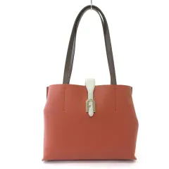 フルラ FURLA 8050597191263 トートバッグ ショルダーバッグ レザー オレンジ ブラウン 
