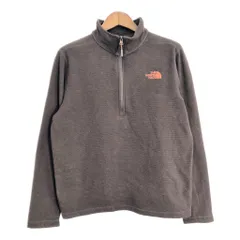 THE NORTH FACE ノースフェイス ハーフジップ フリースジャケット アウトドア ブラウン (メンズ L) 中古 古着 S3336