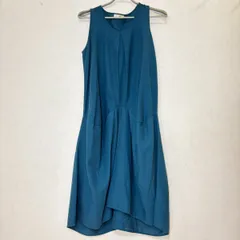 【あなただけのコーデ】ブルー 袖なし ワンピース レディース  フリーサイズ