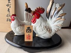 鳥年　開運　縁起物　十二支置物　薬師窯　酉歳　招福干支【箱付きつき】