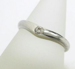 BVLGARI コロナ リング Pt950 約17号 1P ダイヤモンドリング ブルガリ B00051-0507-2 ★3135