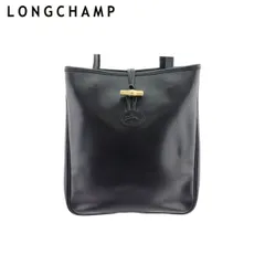 ロンシャン ハンドバッグ トートバッグ ロゾ ブラック　ゴールド レザー LONGCHAMP L4152