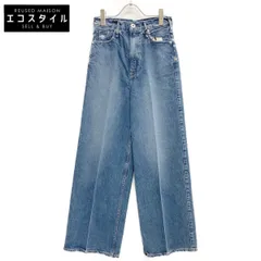 upper hights アッパーハイツ IENA別注 24年製 188204802COS THE SISTER COSMOS ﾌﾞﾙｰ ｾﾝﾀｰﾌﾟﾚｽ ﾜｲﾄﾞｽﾄﾚｰﾄﾃﾞﾆﾑﾊﾟﾝﾂ 22