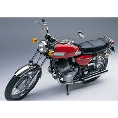 絵画風 壁紙ポスター (はがせるシール式) カワサキ 500-SS H1 マッハ3 赤 1970年 伝説のバイク キャラクロ K5SS-012A2 (A2版 594mm×420mm) ＜日本製＞ ウォールステッカー お風呂ポスター