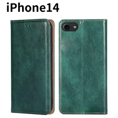iPhone14ケース 手帳型 グリーン 緑 カーキー 無地 PUレザー シンプル アイフォーン 人気 おすすめ おしゃれ 耐衝撃 スマホケース ポケット付き スタンド b1