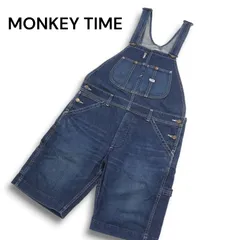 MONKEY TIME × Lee ユナイテッドアローズ × リー 95926 春夏★ デニム ショート オーバーオール パンツ Sz.M メンズ