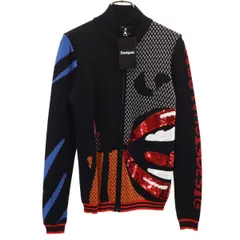 未使用 Desigual デジグアル ニットジャケット S ブラック レディース 古着のサムネイル