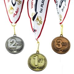 賞メダル 1位 2位 3位 金 銀 銅 セット 亜鉛製 円形メダル