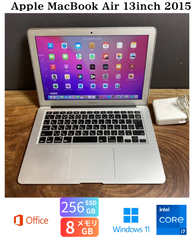 ［お買い得］Apple MacBook Air 13inch 2015/Core i7 2.2GHz/メモリ8GB/SSD256GB/Windows11/Office 2021/479