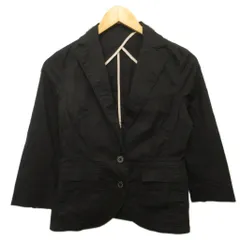 ダブルスタンダードクロージング ダブスタ DOUBLE STANDARD CLOTHING テーラードジャケット ブレザークロ シングル 2B 黒 ブラック ■YHS4