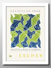 13372マウリッツ エッシャー A3 サイズ ポスター アート おしゃれ 絵画 インテリア 北欧 イラスト マット紙 艶消し アートパネル 額 フレーム デザイン 壁掛け ギフト 新築祝い ディスプレイ