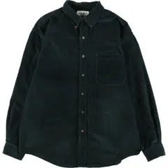 古着 エディーバウアー Eddie Bauer チェック柄 長袖 ボタンダウン コーデュロイシャツ メンズL相当/eaa523245