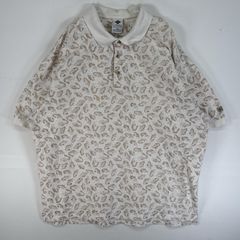90s vintage 総柄ポロシャツ アースカラー トルコ製 ストリート 古着 