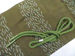 【一輝堂】【着物】和装小物　帯締め帯揚げセット　帯締　帯揚　松葉文　丸組　　25w03-4494