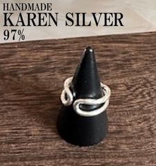 シルバーリング カレンシルバー カレン ハンドメイド エスニック #111