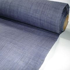 染麻布　青藤色　無地染め　43cm×300cm　生地 素材