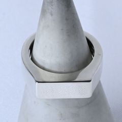 【研磨済】Calvin Klein スクエア リング 11号 カルバン・クライン 指輪