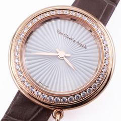 ヴァンクリーフ＆アーペル Van Cleef & Arpels チャーム クローバー ウォッチ チャームウォッチ ローズゴールド 時計 腕時計 18K ローズ ゴールド ピンク ダイヤベゼル ベゼルダイヤ