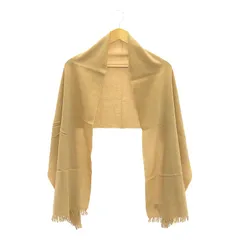 JOSHUA ELLIS / ジョシュアエリス | メリノウール フリンジ ストール マフラー | ライトブラウン