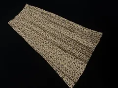 BAYFLOW ベイフロー 花柄 ロング プリーツ スカート size2/ベージュ ■◇ レディース