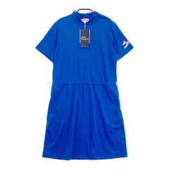 サイズ：1 JACK BUNNY ジャックバニー  モックネック半袖ワンピース  ブルー系 [240101466301] ゴルフウェア レディース ストスト
