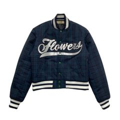 FLOWERS / flowers varsity jacket