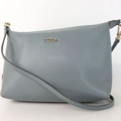 【FURLA】フルラ ショルダーバッグ ブルー レザー レディース【中古】3-2 40999