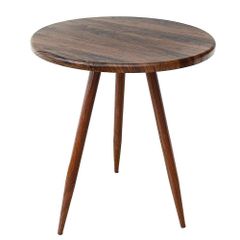 食卓 ラウンドテーブル サイドテーブル 丸テーブル ラウンド カフェテーブル 円形60㎝×高さ72cm 直径60cm 赤いクルミ色 ダイニングテーブル 北欧風 AKOZLIN
