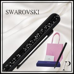 ☆名入れ無料【新品・BOX/ショッパー付】SWAROVSKI（スワロフスキー）☆Crystal Shimmer☆ ブラック クリスタルペン ボールペン スワロフスキー ギフト プレゼント 贈り物 東京発送