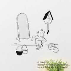 ☆ 곰의 푸 씨 ☆ MIRROR STORY 캐릭터 시리즈 벽걸이 미러 월미러 디즈니 상품 거울 벽 붙이는 미러 스토리 캐릭터 미키 곰의 푸 씨 신비한 나라의 앨리스 팅커벨 귀여운 현관 어른