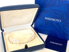 MIKIMOTO ミキモト ベビーパール ブレスレット 真珠約3ミリ K18YG イエローゴールド レディース