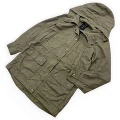 GAP ☆ ギャップ モッズコート コットン ジャケット マウンテンパーカー オリーブ カーキ レディース M 春 秋 ミリタリー アメカジ■S3766