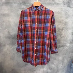 Gymphlex ジムフレックス フランネル チェック ネルシャツ　ボタンダウンシャツ　 14号