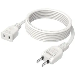 【新着商品】延長コード 2m ホワイト コンセント 1個口 180度スイングプラグ 電源延長コード 15A 1500W 2メートル 火災予防絶縁キャップ付き 電源タップ 電動工具 延長 耐寒 耐熱 柔軟性 耐久 すっきり 配線 テーブルタップ ソフトタイプ 電